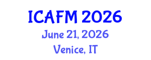 International Conference on Advances in Fluid Mechanics (ICAFM) June 21, 2026 - Venice, Italy