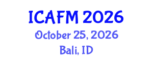 International Conference on Advances in Fluid Mechanics (ICAFM) October 25, 2026 - Bali, Indonesia