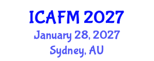 International Conference on Advances in Fluid Mechanics (ICAFM) January 28, 2027 - Sydney, Australia