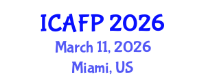 International Conference on Advances in Food Processing (ICAFP) March 11, 2026 - Miami, United States