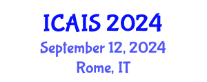 International Conference on Advances in Information Systems (ICAIS) September 12, 2024 - Rome, Italy