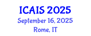 International Conference on Advances in Information Systems (ICAIS) September 16, 2025 - Rome, Italy