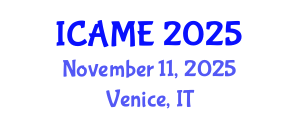 International Conference on Advances in Mathematical Education (ICAME) November 11, 2025 - Venice, Italy