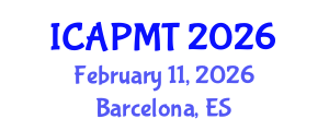 International Conference on Advances in Polymer Materials and Technology (ICAPMT) February 11, 2026 - Barcelona, Spain