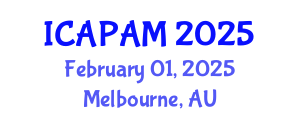 International Conference on Advances in Pure and Applied Mathematics (ICAPAM) February 01, 2025 - Melbourne, Australia