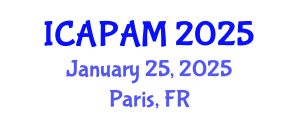 International Conference on Advances in Pure and Applied Mathematics (ICAPAM) January 25, 2025 - Paris, France