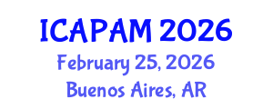 International Conference on Advances in Pure and Applied Mathematics (ICAPAM) February 25, 2026 - Buenos Aires, Argentina