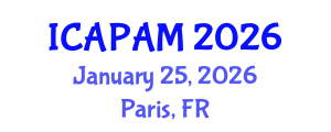 International Conference on Advances in Pure and Applied Mathematics (ICAPAM) January 25, 2026 - Paris, France