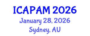International Conference on Advances in Pure and Applied Mathematics (ICAPAM) January 28, 2026 - Sydney, Australia