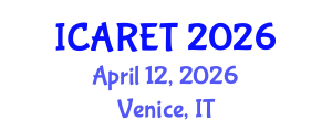 International Conference on Advances in Renewable Energy Technologies (ICARET) April 12, 2026 - Venice, Italy