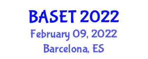 International Conference on Advances in Science, Engineering & Technology (BASET) February 09, 2022 - Barcelona, Spain