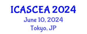 International Conference on Advances in Sustainable Civil Engineering Applications (ICASCEA) June 10, 2024 - Tokyo, Japan