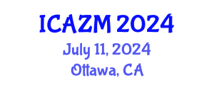 International Conference on Advances in Zeolite Materials (ICAZM) July 11, 2024 - Ottawa, Canada