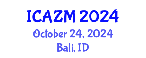 International Conference on Advances in Zeolite Materials (ICAZM) October 24, 2024 - Bali, Indonesia