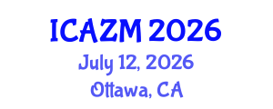 International Conference on Advances in Zeolite Materials (ICAZM) July 12, 2026 - Ottawa, Canada