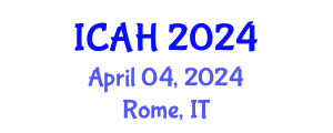 International Conference on Aerodynamics and Hydrodynamics (ICAH) April 04, 2024 - Rome, Italy
