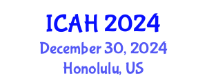 International Conference on Aerodynamics and Hydrodynamics (ICAH) December 30, 2024 - Honolulu, United States
