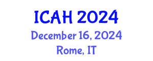 International Conference on Aerodynamics and Hydrodynamics (ICAH) December 16, 2024 - Rome, Italy