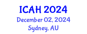 International Conference on Aerodynamics and Hydrodynamics (ICAH) December 02, 2024 - Sydney, Australia