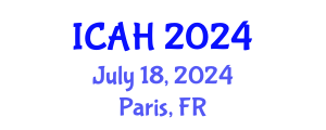 International Conference on Aerodynamics and Hydrodynamics (ICAH) July 18, 2024 - Paris, France