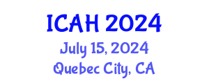International Conference on Aerodynamics and Hydrodynamics (ICAH) July 15, 2024 - Quebec City, Canada