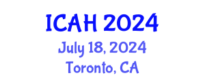 International Conference on Aerodynamics and Hydrodynamics (ICAH) July 18, 2024 - Toronto, Canada