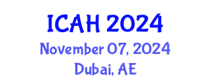 International Conference on Aerodynamics and Hydrodynamics (ICAH) November 07, 2024 - Dubai, United Arab Emirates