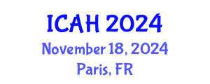 International Conference on Aerodynamics and Hydrodynamics (ICAH) November 18, 2024 - Paris, France