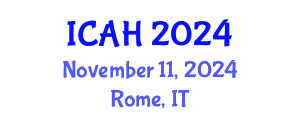 International Conference on Aerodynamics and Hydrodynamics (ICAH) November 11, 2024 - Rome, Italy