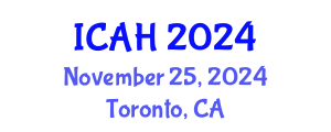 International Conference on Aerodynamics and Hydrodynamics (ICAH) November 25, 2024 - Toronto, Canada