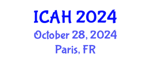 International Conference on Aerodynamics and Hydrodynamics (ICAH) October 28, 2024 - Paris, France