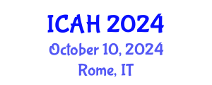 International Conference on Aerodynamics and Hydrodynamics (ICAH) October 10, 2024 - Rome, Italy