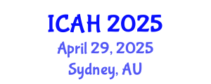 International Conference on Aerodynamics and Hydrodynamics (ICAH) April 29, 2025 - Sydney, Australia