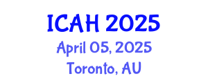 International Conference on Aerodynamics and Hydrodynamics (ICAH) April 05, 2025 - Toronto, Australia