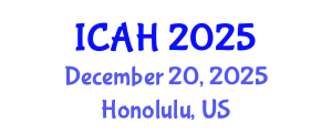 International Conference on Aerodynamics and Hydrodynamics (ICAH) December 20, 2025 - Honolulu, United States