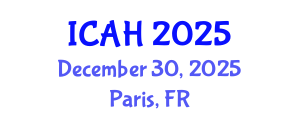 International Conference on Aerodynamics and Hydrodynamics (ICAH) December 30, 2025 - Paris, France