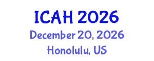 International Conference on Aerodynamics and Hydrodynamics (ICAH) December 20, 2026 - Honolulu, United States International Conference on Aerodynamics and Hydrodynamics (ICAH) December 20, 2026 - Honolulu, United States