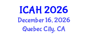 International Conference on Aerodynamics and Hydrodynamics (ICAH) December 16, 2026 - Quebec City, Canada International Conference on Aerodynamics and Hydrodynamics (ICAH) December 16, 2026 - Quebec City, Canada