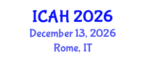 International Conference on Aerodynamics and Hydrodynamics (ICAH) December 13, 2026 - Rome, Italy International Conference on Aerodynamics and Hydrodynamics (ICAH) December 13, 2026 - Rome, Italy