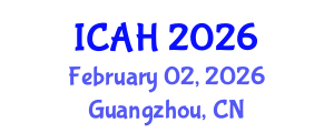 International Conference on Aerodynamics and Hydrodynamics (ICAH) February 02, 2026 - Guangzhou, China International Conference on Aerodynamics and Hydrodynamics (ICAH) February 02, 2026 - Guangzhou, China