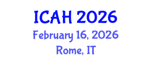 International Conference on Aerodynamics and Hydrodynamics (ICAH) February 16, 2026 - Rome, Italy