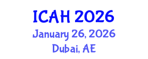 International Conference on Aerodynamics and Hydrodynamics (ICAH) January 26, 2026 - Dubai, United Arab Emirates