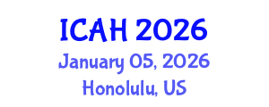 International Conference on Aerodynamics and Hydrodynamics (ICAH) January 05, 2026 - Honolulu, United States International Conference on Aerodynamics and Hydrodynamics (ICAH) January 05, 2026 - Honolulu, United States
