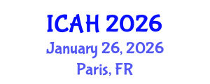 International Conference on Aerodynamics and Hydrodynamics (ICAH) January 26, 2026 - Paris, France
