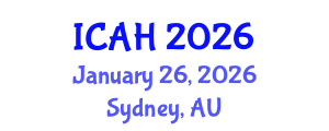 International Conference on Aerodynamics and Hydrodynamics (ICAH) January 26, 2026 - Sydney, Australia International Conference on Aerodynamics and Hydrodynamics (ICAH) January 26, 2026 - Sydney, Australia