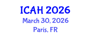 International Conference on Aerodynamics and Hydrodynamics (ICAH) March 30, 2026 - Paris, France