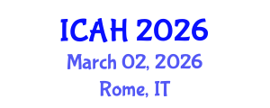 International Conference on Aerodynamics and Hydrodynamics (ICAH) March 02, 2026 - Rome, Italy International Conference on Aerodynamics and Hydrodynamics (ICAH) March 02, 2026 - Rome, Italy