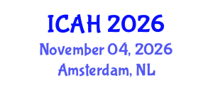 International Conference on Aerodynamics and Hydrodynamics (ICAH) November 04, 2026 - Amsterdam, Netherlands International Conference on Aerodynamics and Hydrodynamics (ICAH) November 04, 2026 - Amsterdam, Netherlands