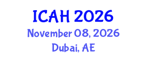 International Conference on Aerodynamics and Hydrodynamics (ICAH) November 08, 2026 - Dubai, United Arab Emirates International Conference on Aerodynamics and Hydrodynamics (ICAH) November 08, 2026 - Dubai, United Arab Emirates