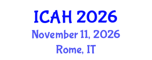 International Conference on Aerodynamics and Hydrodynamics (ICAH) November 11, 2026 - Rome, Italy International Conference on Aerodynamics and Hydrodynamics (ICAH) November 11, 2026 - Rome, Italy